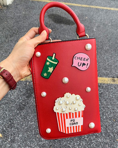 New Style Sexy Woman Fashion Pattern Earrings Decorated Female Totes Ladies Shoulder Bag Crossbody Messenger Bag Casual Handbag