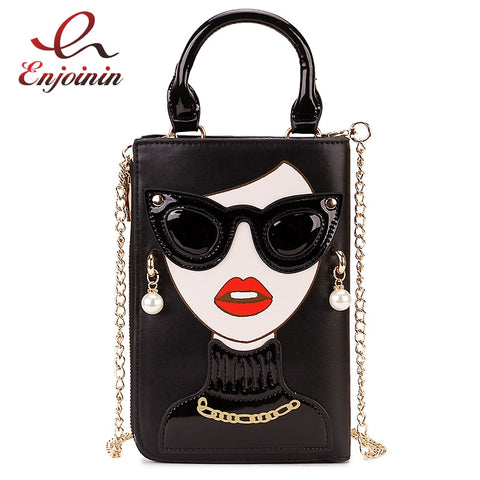 New Style Sexy Woman Fashion Pattern Earrings Decorated Female Totes Ladies Shoulder Bag Crossbody Messenger Bag Casual Handbag