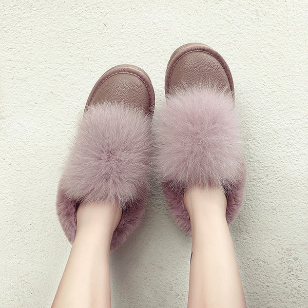 Cotton Shoes Female New Women's Boots Winter Plus Velvet Cotton Shoes Thick-Soled Warm Snow Women's Boots Women's Cotton Boots