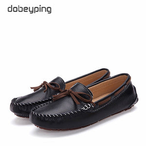 New Cow Leather Women Shoes Keep Warm Moccasins Shoes Woman Slip On Female Flats Fur Loafers Plush Winter Boat Shoe Size 35-41