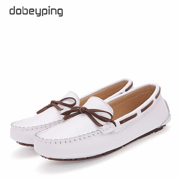 New Cow Leather Women Shoes Keep Warm Moccasins Shoes Woman Slip On Female Flats Fur Loafers Plush Winter Boat Shoe Size 35-41