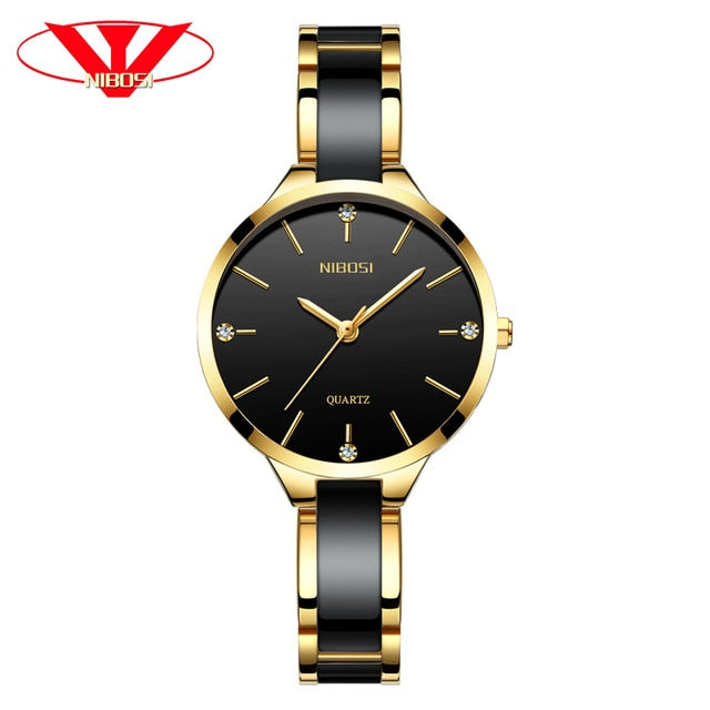 NIBOSI Watch Women Watches Ladies Creative Women's Ceramic Bracelet Watches Female Clock Relogio Feminino Montre Femme