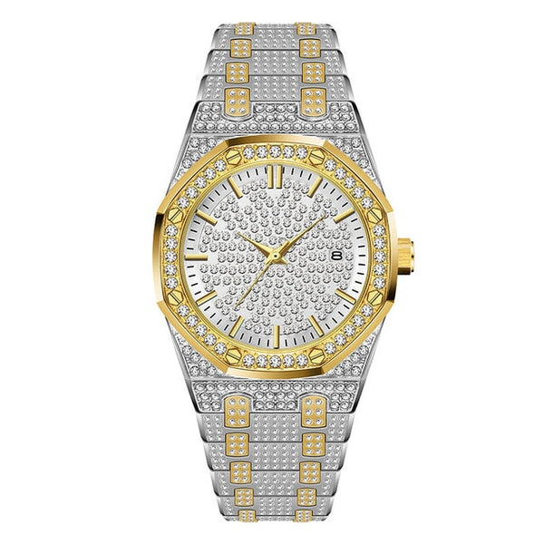 MISSFOX Watch Women Watches Luxury Brand 2019 18K Gold Watch Fashion Calender Lady Diamond Watch Female Quartz Wristwatches Hour