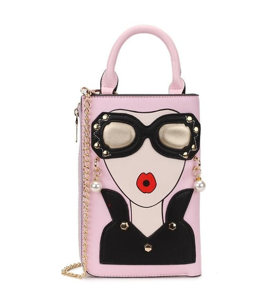 New Style Sexy Woman Fashion Pattern Earrings Decorated Female Totes Ladies Shoulder Bag Crossbody Messenger Bag Casual Handbag