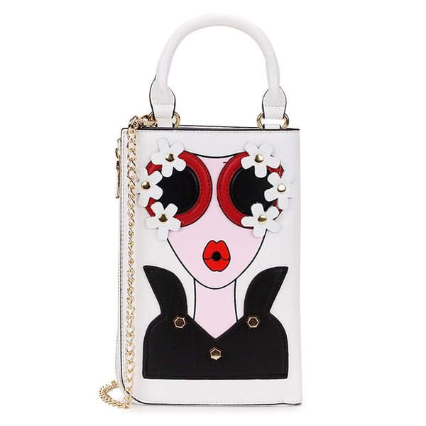 New Style Sexy Woman Fashion Pattern Earrings Decorated Female Totes Ladies Shoulder Bag Crossbody Messenger Bag Casual Handbag