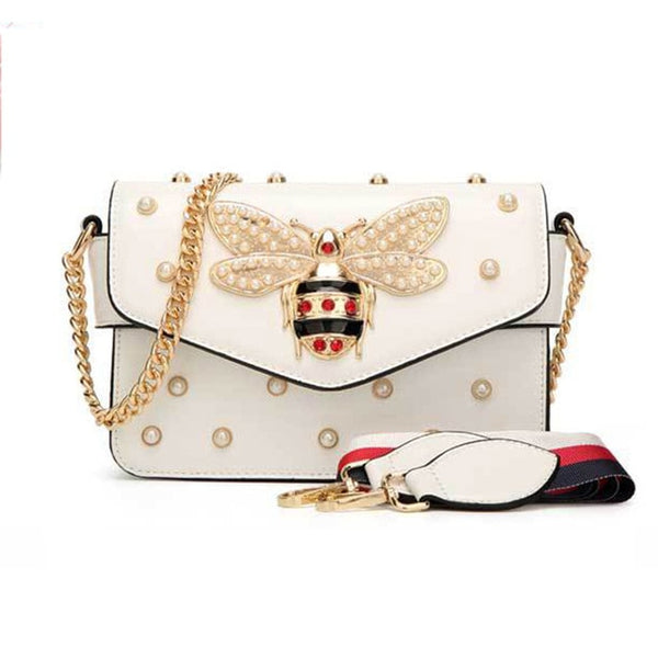 Brand Bag Women Messenger Bags Little bee Handbags crossbody bags for Ladies Shoulder Bag White Black Pink Red