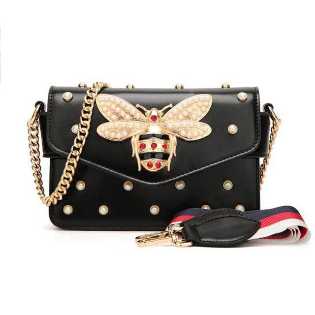 Brand Bag Women Messenger Bags Little bee Handbags crossbody bags for Ladies Shoulder Bag White Black Pink Red